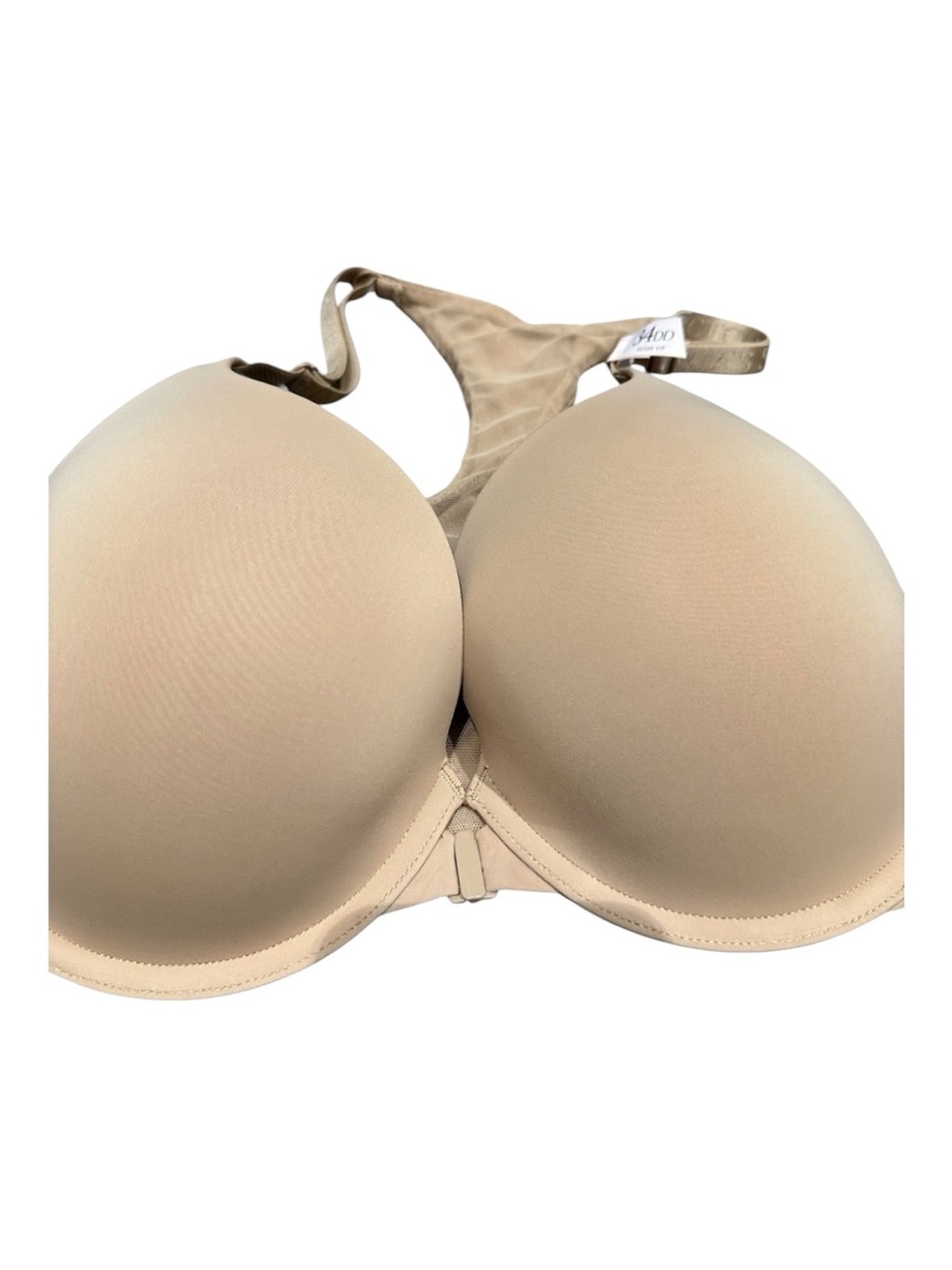 Victoria’s Secret Nude T Shirt Push-up Full Coverage Racerback Bra Front Clasp